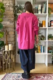 Paloma Tela Peter Pan Blouse Deep Rasberry